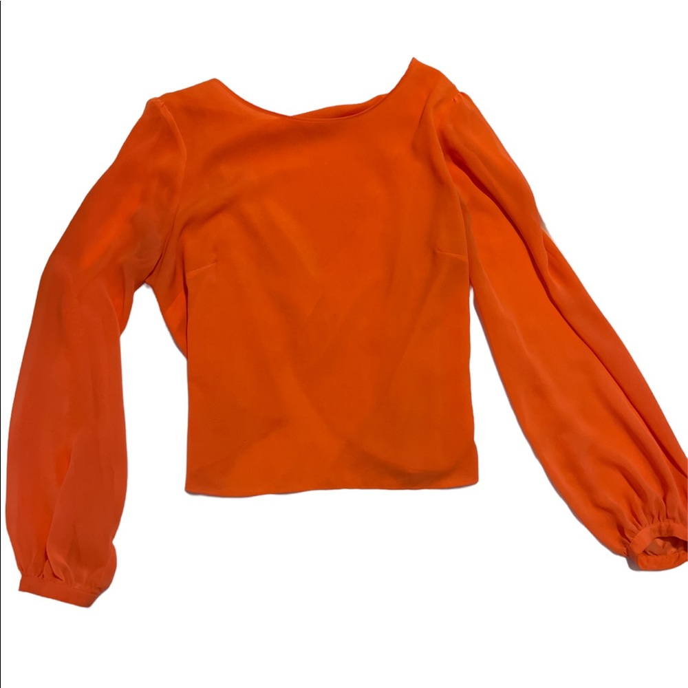 Orange blouse!